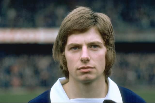 Willie Donachie before a Scotland Under-23 international in 1972. Back with the big team five years later is the win he treasures most.