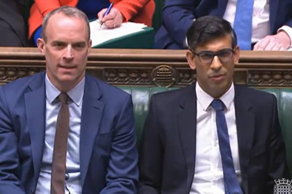 The former Deputy Prime Minister Dominic Raab was a close ally of the Prime Minister Rishi Sunak.