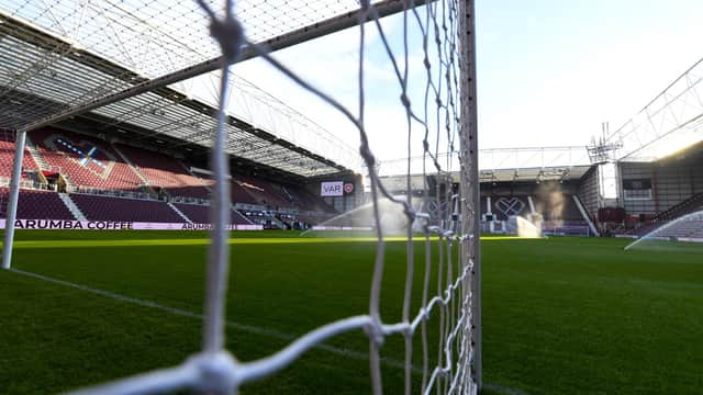 Tynecastle Park will host the 332nd competitive derby between Hearts and Hibs.  (Photo by Craig Foy / SNS Group)