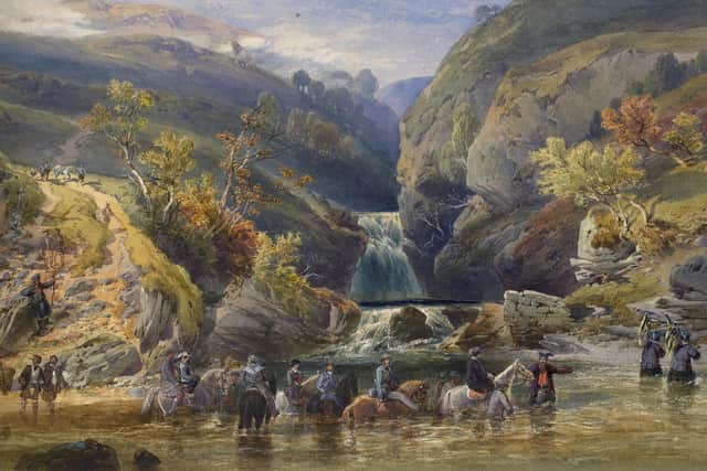 Crossing the Poll Tarff, 9 October 1861, by Richard Principal Leitch