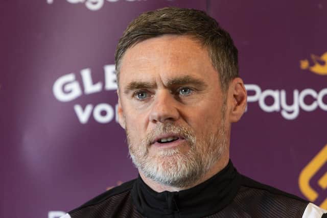 Motherwell manager Graham Alexander was frustrated over the time taken to move his side's match against Rangers from Sunday to Saturday. (Photo by Ewan Bootman / SNS Group)