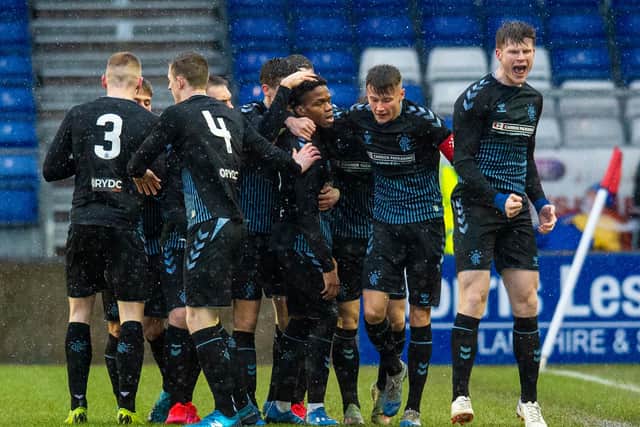 Rangers Colts reached the semi-final of the Challenge Cup in the curtailed 2019-20 season. (Photo by Ross MacDonald / SNS Group)