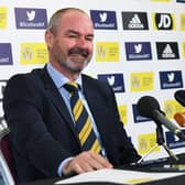 GLASGOW, SCOTLAND - OCTOBER 01: Scotland manager Steve Clarke is pictured during a Scotland press conference as he announces his squad for the UEFA Euro 2020 qualifying matches against Russia and San Marino on October 01, 2019, in Glasgow, Scotland. (Photo by Craig Williamson / SNS Group) 