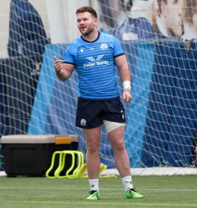 Ewan Ashman will remain in Scotland after his debut with the national side, and join Glasgow Warriors. (Photo by Craig Williamson / SNS Group)