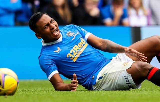 Rangers striker Alfredo Morelos will miss the rest of the season after undergoing surgery on a thigh injury suffered while on international duty with Colombia. (Photo by Alan Harvey / SNS Group)