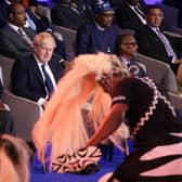 Prime Minister Boris Johnson attends the opening ceremony of the Commonwealth Heads of Government Meeting in Kigali, Rwanda. Picture: Ian Vogler - Pool/Getty Images
