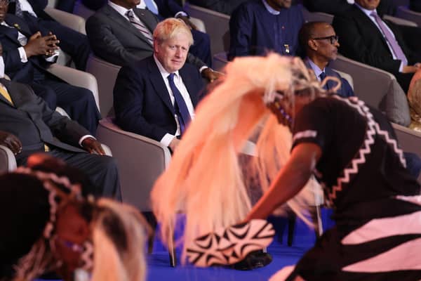 Prime Minister Boris Johnson attends the opening ceremony of the Commonwealth Heads of Government Meeting in Kigali, Rwanda. Picture: Ian Vogler - Pool/Getty Images