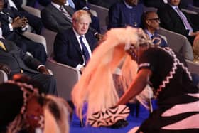 Prime Minister Boris Johnson attends the opening ceremony of the Commonwealth Heads of Government Meeting in Kigali, Rwanda. Picture: Ian Vogler - Pool/Getty Images