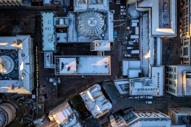 The Dunard Centre, Edinburgh's first purpose-built concert hall for a century, is being created behind an historic Royal Bank of Scotland building on St Andrew Square.