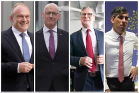 Ed Davey, John Swinney, Keir Starmer and Rishi Sunak took part in the BBC Question Time leaders' special
