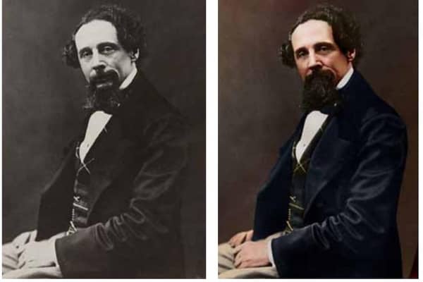 The newly colourised pictures produced a surprising result