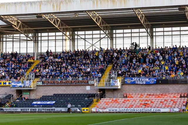 Killie were backed by a big and vocal away support. (Photo by Mark Scates / SNS Group)