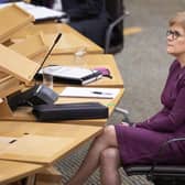 Nicola Sturgeon made a speech to the Scottish Parliament today