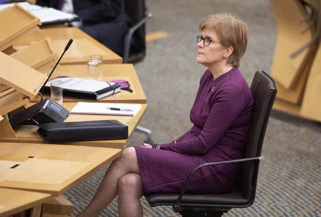 Nicola Sturgeon made a speech to the Scottish Parliament today