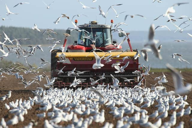 The use of heavy farm vehicles is compacting the soil, so that water flashes off rather than soaking in (Picture: Sean Gallup/Getty Images)