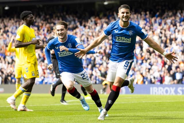 Antonio Colak scored his first goal for Rangers against Kilmarnock.