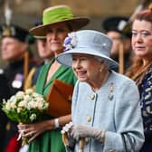 Queen Elizabeth II during the traditional Ceremony of the Keys at Holyroodhouse. Picture: Jeff J Mitchell/Getty Images