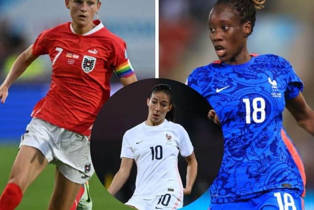 A number of stars who featured at Euro 2022 will be playing at Petershill Park this week (pic: Getty Images)