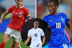 A number of stars who featured at Euro 2022 will be playing at Petershill Park this week (pic: Getty Images)