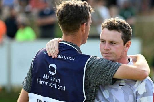 Bob MacIntyre's face says it all at the end of his final round in the Made in HimmerLand event at Himmerland Golf & Spa Resort in Denmark. Picture: Octavio Passos/Getty Images.