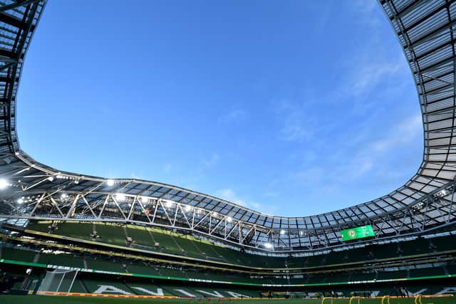 The Europa League final will be held at Dublin's Aviva Stadium.