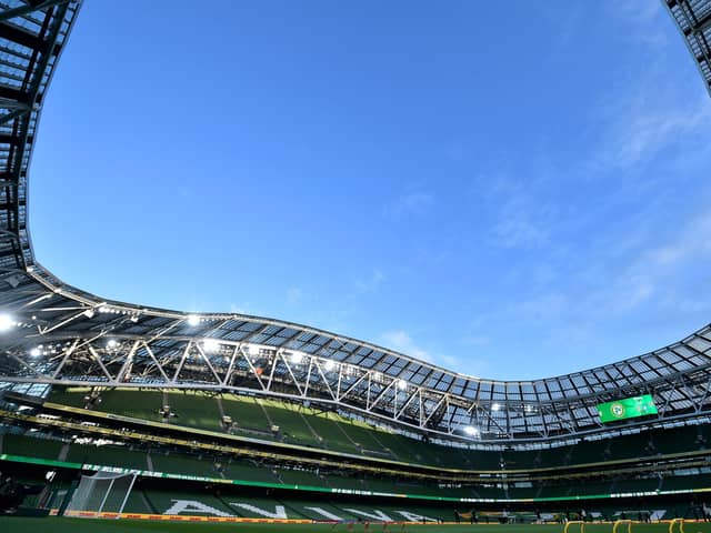 The Europa League final will be held at Dublin's Aviva Stadium.