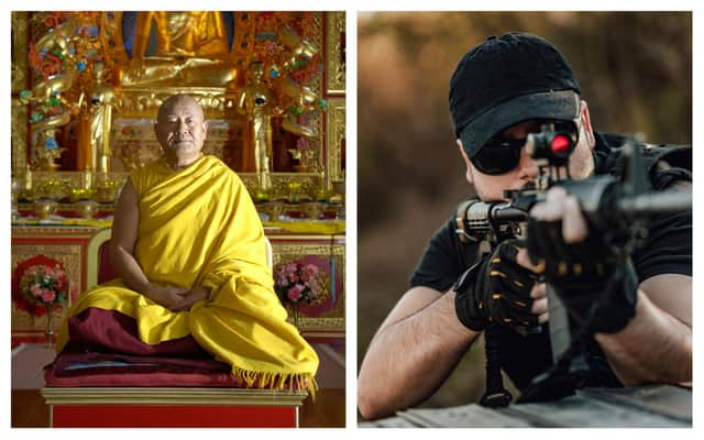 Lama Yeshe Rinpoche of the  Kagyu Samye Ling Tibetan Monastery and Buddhist Centre for World Peace at Eskdalemuir, Dumfries and Galloway, is leading objections to a long-distance shooting range which has set up nearby and which is set to be used by US Air Force special forces for training. PIC: Getty.