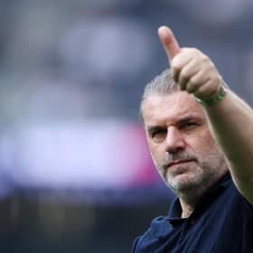 Spurs manager Ange Postecoglou was delighted to see former club Celtic win the Scottish title this week. (Photo by Bryn Lennon/Getty Images)