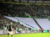 Part of the standing section at Celtic Park was closed. (Photo by Alan Harvey / SNS Group)