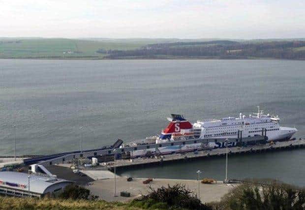 One of the main terminals at Cairnryan port in Scotland. Picture: Louise Kerr