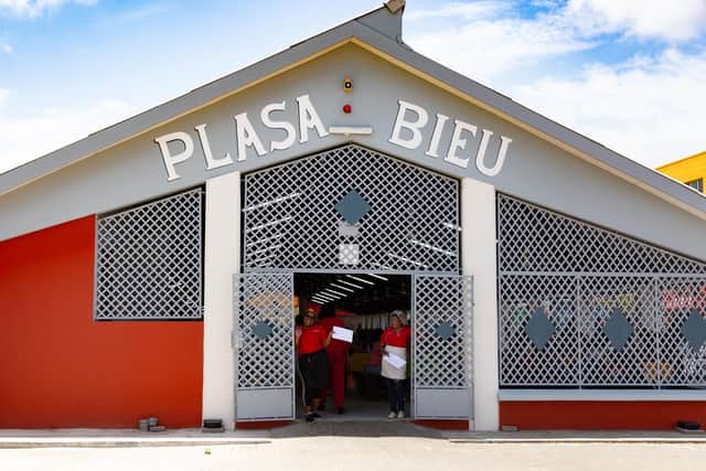 Plas Bieu food market in Willemstad, where a long line of cooks stir huge pots of meat, fish or papaya stew, fried polenta and okra soup. Pic: Curacao Tourism Board/PA.