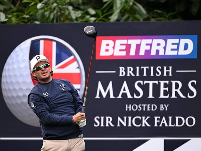 Ewen Ferguson pictured during a Pro-Am prior to the Betfred British Masters hosted by Sir Nick Faldo at The Belfry in Sutton Coldfield. Picture: Ross Kinnaird/Getty Images.