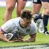 Rory Darge scored a try on his first Scotland start.