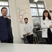 Paul Wilson, Gregor Aikman, and Evelyn McDonald of the Smart Things Accelerator Centre. Picture: Stewart Attwood