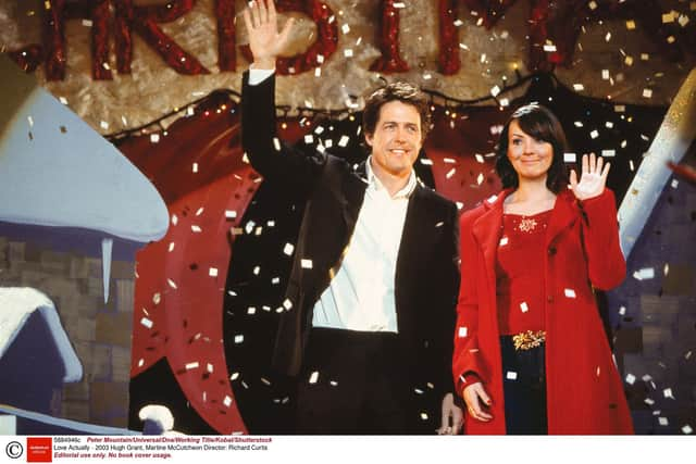 Hugh Grant and Martine McCutcheon in Love Actually. Picture: Shutterstock