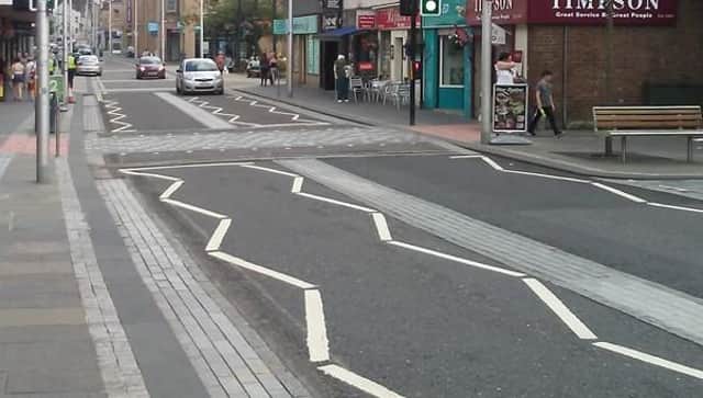 Traffic could be slowed by altering the appearance of Canongate to make it look narrower. Picture: Living Streets Scotland