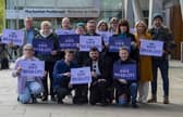 Scottish Labour deputy leader Jackie Baillie and culture spokesperson Neil Bibby hosted the cast of River City as they visited Holyrood yesterday to call on MSPs to back the campaign to save the Scottish soap opera (Picture: Lisa Ferguson)