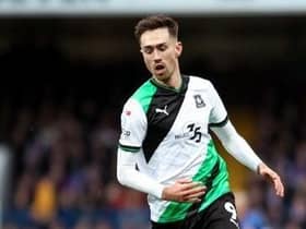 Plymouth Argyle's Ryan Hardie during the Sky Bet League One match at Ipswich on January 14, 2023.