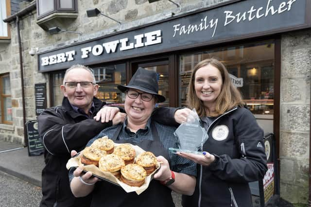 The Strichen Stack, produced by Bert Fowlie family butchers at Strichen, has been a firm favourite among customers for the past five years.