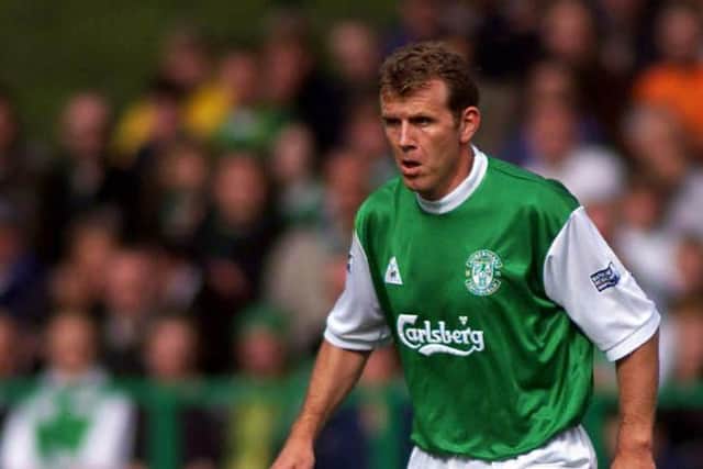 Franck Sauzee in action for Hibs