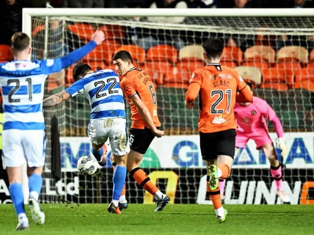 George Oakley scored a hat-trick in Morton's 3-2 win over Dundee United.