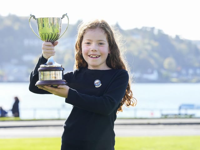 Rubi Nic a’Ghobhainn from ockfield Primary School in Oban won the Solo Singing Learner P4&5 competition