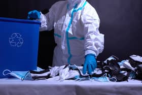 The items of PPE discarded in hospitals could be recycled into new products for the NHS such as operating theatre clogs, plastic bed pans, medical scrubs and even prosthetic finger joints.