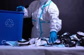 The items of PPE discarded in hospitals could be recycled into new products for the NHS such as operating theatre clogs, plastic bed pans, medical scrubs and even prosthetic finger joints.
