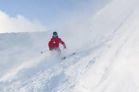 Perfect conditions on the Spring Run at Glencoe Mountain Resort, January 2023