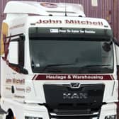 John Mitchell Haulage and Warehousing in Grangemouth has named its latest fleet addition after Captain Sir Tom Moore.