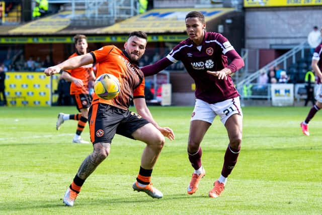 Tony Watt was at a loss to explain Dundee United's defeat to Hearts. (Photo by Mark Scates / SNS Group)