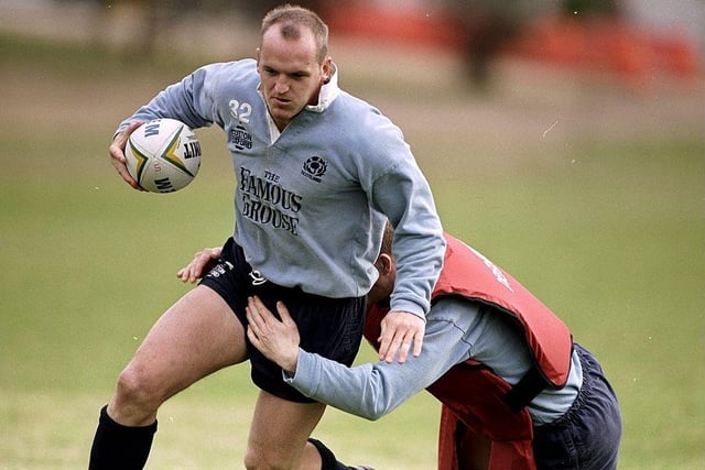 The third player to have scored 17 Scottish tries is fly-half - and current Scotland head coach - Gregor Townsend. He scored his tries in 82 appearances from 1993–2003.