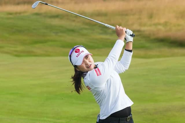 Korea's Hye-Jin Choi set the pace in the Trust Golf Women's Scottish Open with an eight-under-par 64. Picture: Tristan Jones
