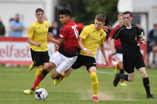 Charlie Allen made his Linfield debut at just 15. Picture: SNS